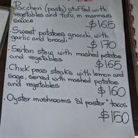 weekly specials menu at Punto y Come in Huatulco