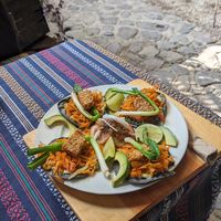 Tacos at Samsara's Garden in San Marcos La Laguna