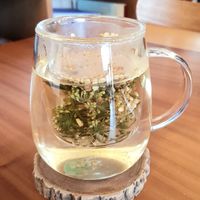 ginseng flower tea at Dolmen Bakery - 돌멘베이커리 in Sinjeong