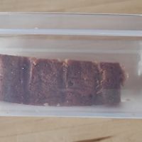 Thick slice of Pear cinnamon cake at Lisa's Deli in Zwolle