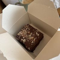 Date caramel brownie🥹  at Lisa's Deli in Zwolle