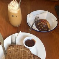 grilled cheese brookie ice latte at Lisa's Deli in Zwolle