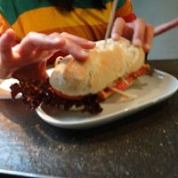 Sandwich at Deli in Leipzig