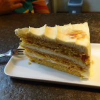 Cake! Cake! (pumpkin something?) amazing  at Deli in Leipzig