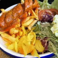 Currywurst  at Deli in Leipzig