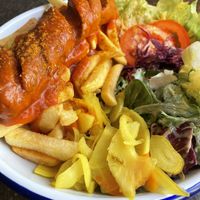 Currywurst  at Deli in Leipzig