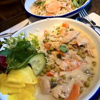 vegane „Hühner“-Frikassee  at Deli in Leipzig