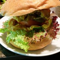 Burger at Deli in Leipzig