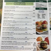Menu at The Garden Kitchen in Houston