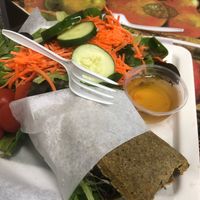 Beet burger with salad.  Yum.  at The Garden Kitchen in Houston