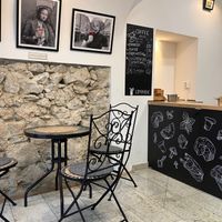 Some seating  at Soup Culture in Bratislava