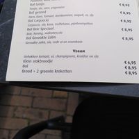 De vegan opties at De Broodplank in Gorinchem