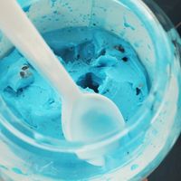 Cookie Monster flurry at Dairy Whip in Redford