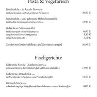 Vegane Option Hauptspeisen at Klützer Mühle in Kluetz