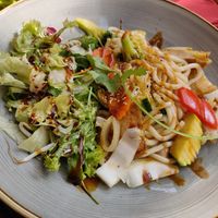 Udon xao  at Lôc Vegan in Mainz