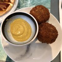 Vegan bitterballen at Rozey in Delft