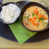 Red vegetable curry  at Shambala in Ljubljana