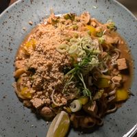 Vegan pad thai at Shambala in Ljubljana