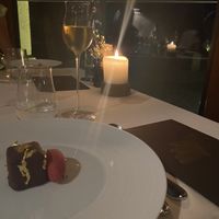Chocolate and Cherry dessert  at Adare Manor Hotel in Adare
