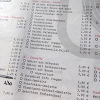 breakfast menu 2 at Centrum Linden in Hannover