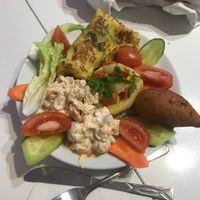 Completely vegan plate  at Paşa Hamam Cafe in Istanbul