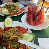 Der meiner Freundin ist vegetarisch   at Paşa Hamam Cafe in Istanbul