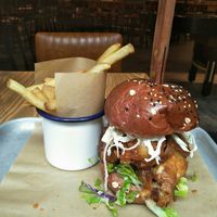 The Buffalo cauliflower burger at BrewDog in Shanghai