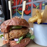 Clucky this time burger (vegan)  at BrewDog in Shanghai