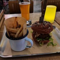 Beyond Meat burger at BrewDog in Shanghai