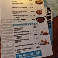 One vegan main at BrewDog in Shanghai