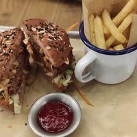 Just one vegan option but it tastes very good! Nice staff, cozy place. I liked it! at BrewDog in Shanghai