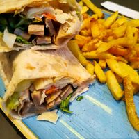 Wrap vegan at Croak's in Girona