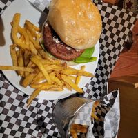 "Chicken" style burger was strangely more like beef at Croak's in Girona