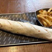 Veggie wrap  at Croak's in Girona