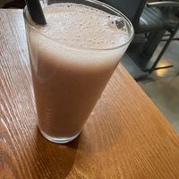 Tuti fruti smoothie with oat milk  at Croak's in Girona