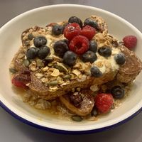 French toast  at Dreamy Goat Coffee Co. in Inverurie