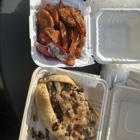 Wedges and philly  at Philly Vegan in Richmond