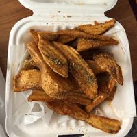 Potato wedges , very yummy   at Philly Vegan in Richmond