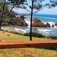 Vistas a la playa de Porcía at Menos Mal Playa de Porcia in El Franco