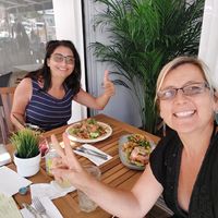 My special request for the burger (no bun) was no problem and we enjoyed our lunch at Ahimsa!  at Ahimsa in Mallorca