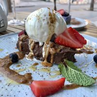 Chocolate Avocado mousse tart  #Veganuary at Ahimsa in Mallorca