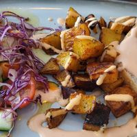 Burger at Ahimsa in Mallorca