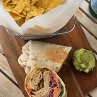 Vegan chicken wrap   at Ahimsa in Mallorca