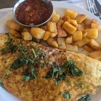 Power trip omelette (Just Egg) with potatoes at Turning Point in Holmdel