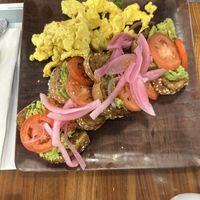 Avocado toast with just egg   at Turning Point in Manalapan