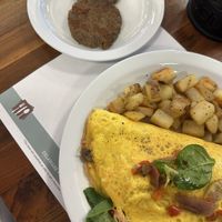 CrossFit omelet with a side of beyond breakfast sausage - my fav that I had  at Turning Point in Manalapan