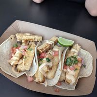Eggplant and tofu tacos at Taco & Ramen in Philadelphia