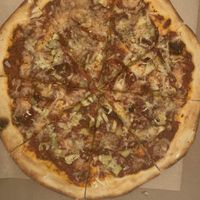 Lisa Simpson at Chez Zac Pizzeria in Montreal