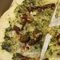 The Aphrodite pizza  at Chez Zac Pizzeria in Montreal