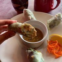 Veggie spring rolls at Wasabi Sushi Bar in Whitefish